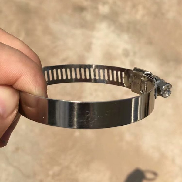 Stainless Steel Multi Size Hoop Clamp Hose Clamp Set automotive pipes clip Fixed tool Adjustable Drive Screw Worm Drive Fuel Hose Pipe Clamp