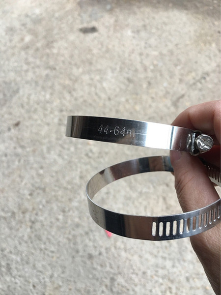 Multi Size 100pcs/lot High Quality Screw Worm Drive Hose Clamp 90-110mm Stainless Steel Hose Hoop Pipe Clamp Clip Screw Worm Drive Fastener