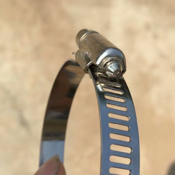 Multi Size 100pcs/lot High Quality Screw Worm Drive Hose Clamp Stainless Steel Hose Hoop Pipe Clamp Clip Fastener Fuel Hose Pipe Clamps