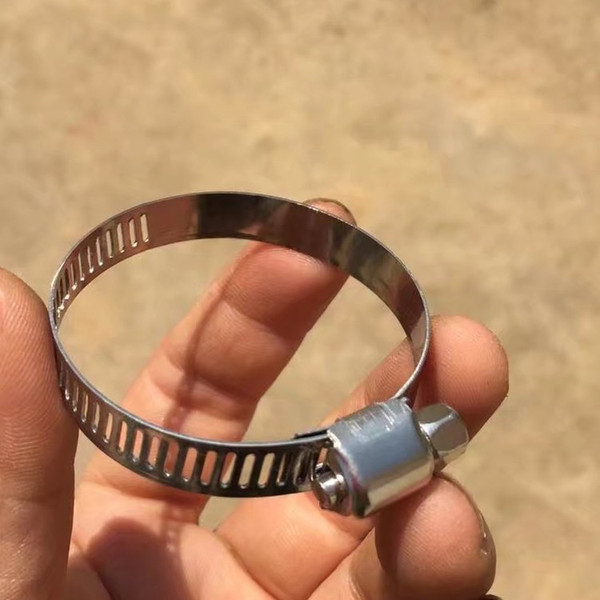 Multi Size 16mm-25mm Stainless Steel Hoop Clamp Hose Clamp Set automotive pipes clip Fixed tool Adjustable Drive Screw Worm Drive
