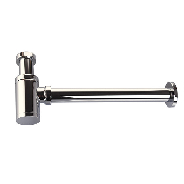 Wall Mounted Durable Bathroom Basin Drainage Pipe for Water Outlet Bathroom Accessory Drain Zinc Alloy Anti-return Water 0101