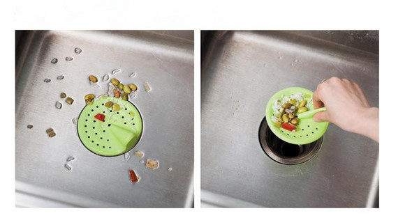 Creative Kitchen and Bathroom Sink Filter High quality Accessories 3 colors Plastic Drain debris filter net
