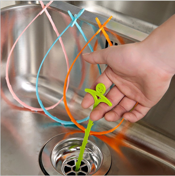 Cleaning Brush Sink cleaning hook bathroom floor drain sewer dredge device small tools Creative Home Sewer Toilet Sink Bathtub