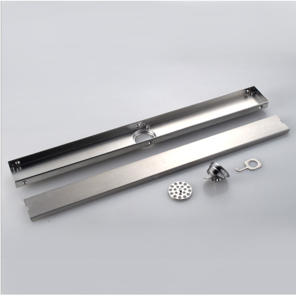 Insert Tiles Floor Drain 60 cm or 80cm 304 Stainless Steel Strainer for bathroom balcony kitchen