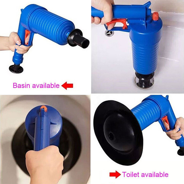 Home Washroom Tools Air Power Plunger Pressure Toilet Floor Drain Canalisation Blaster Pump Cleaner Home Cleaning Tools