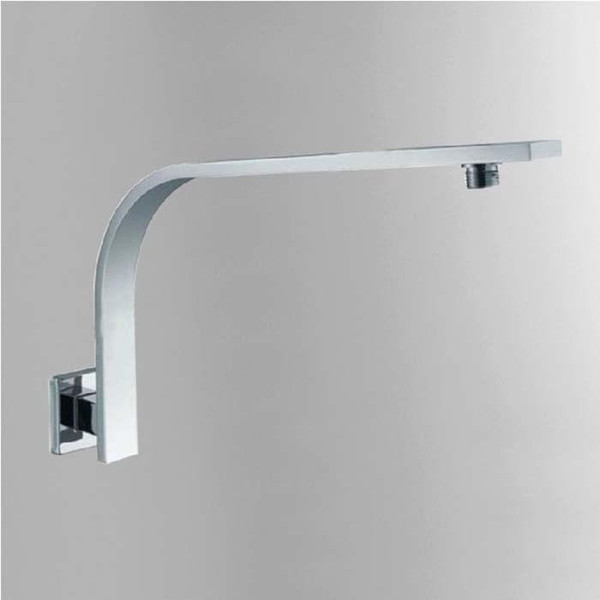 Free Shipping Wholesale And Retail Polished Chrome Bend Shower Top Head Arm Bathroom Brass Shower Head Hanger/ Bar