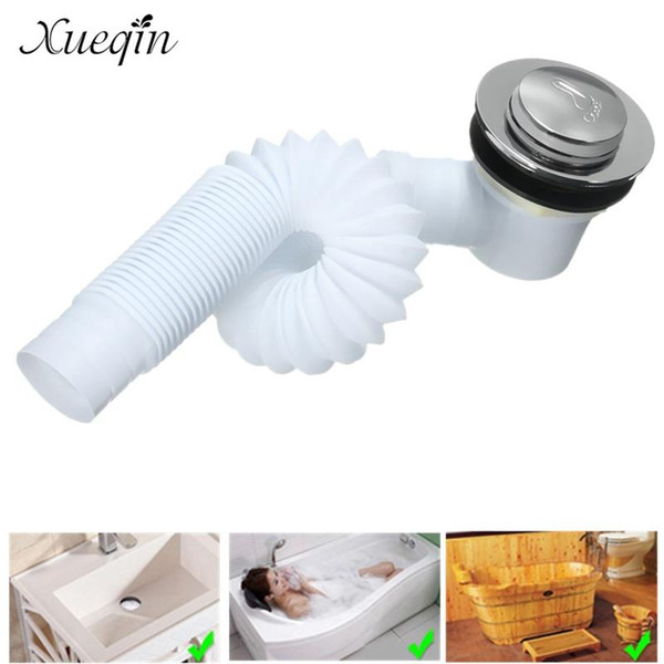 Bathroom Bathtub Brass Pop Up Drain Shower Room Basin Sink Waste Drain Bath Filter Waste Finished Drainer