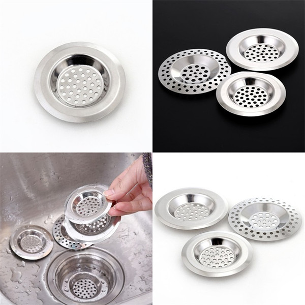 Pool Filter Screen Stainless Steel Floor Drain Kitchen Washbasin Anti Blockage Leakage Water Toilet Bathtub Tub Strainer 1 3cm V