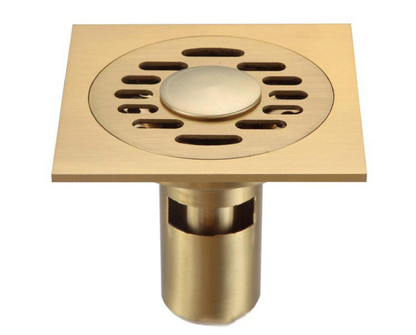 Modern Floor Drainer Brass brass Bathroom Shower Drain Washer Waste For Sale Wholesale 100 * 100 mm