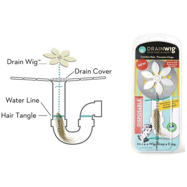 Drain Wig Cleaners Sink Filter Kitchen Bathroom Hair Sewer Filter Drain Outlet Anti Clogging Floor Wig Removal Tool Kitchen Tools