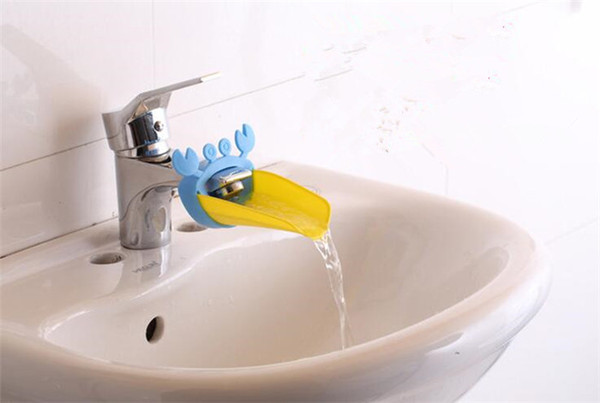 10pcs Cute Bathroom Sink Faucet Chute Extender Crab Children Kids Washing Hands G013
