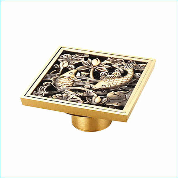European-style floor drain cover,bronze deodorization floor drain for shower,bathroom Antique Art floor drain,J14269