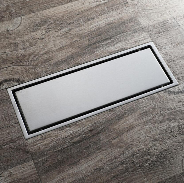 30cmx11cm Modern Brass Grille shape Bathroom Floor Waste Grate Shower Drain Drainer Bathroom Sanitary Floor Drain HIDL119
