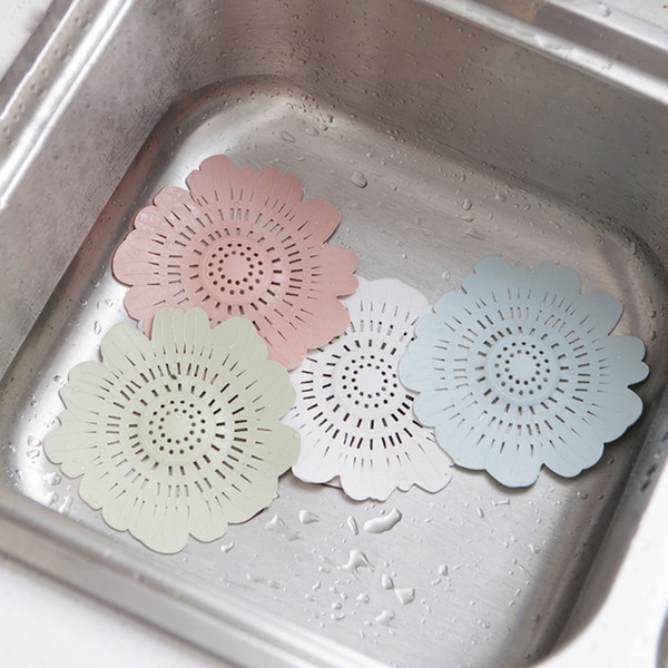 Silicone Sink Drain Filter Bathtub Hair Catcher Stopper Shower Drain Hole Filter Trap Sink Strainer for Kitchen Bathroom Toilet