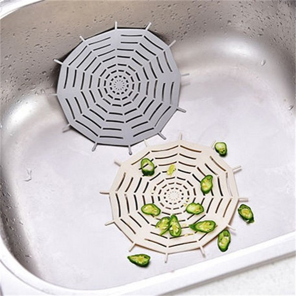 Shower Room Filter Screen Sewerage Anti Blockage Sucker Floor Drain Cover Water Tank Residue Hair Spider Web Modelling 1 58sx V