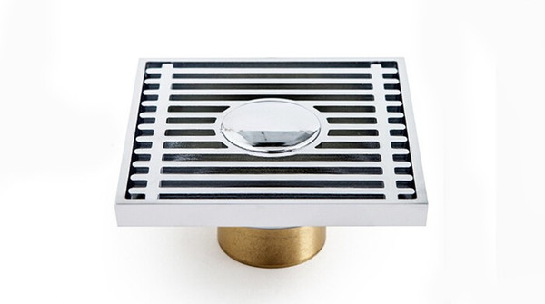 Free shipping Copper floor drain anti-odor teetered core ultra-thin floor drain washing machine drain DR066-2