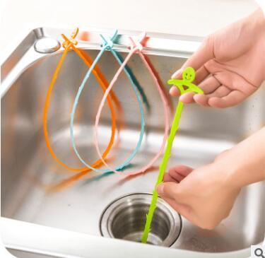 Pipe Dredge Kitchen Sewer Tub Hair Clean Tool Drain Cleaner Household Sink Cleaning Removal Anti Clogging Tools 696