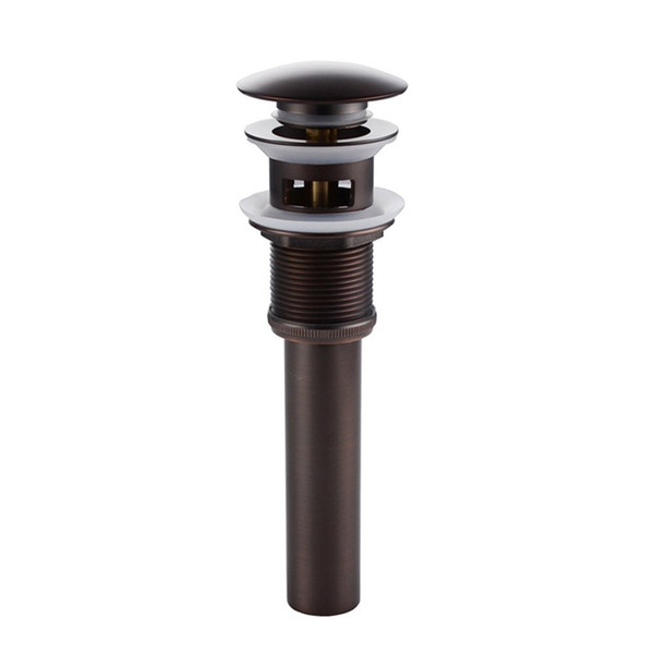 Bathroom Faucet Vessel Vanity Sink Pop Up Drain Stopper with Overflow, Oil Rubbed Bronze