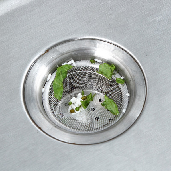 100pcs/lot Kitchen Bathroom Shower Drain Cover Net Bag Hair Prevent Filter Sink Garbage Bag Kitchen Tools Trash Strainer Filter