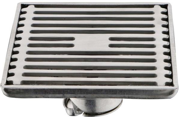 304 Stainless Steel Bamboo Raft Deodorization No Rust Large Drainage Square Floor Drain Sanitary Products