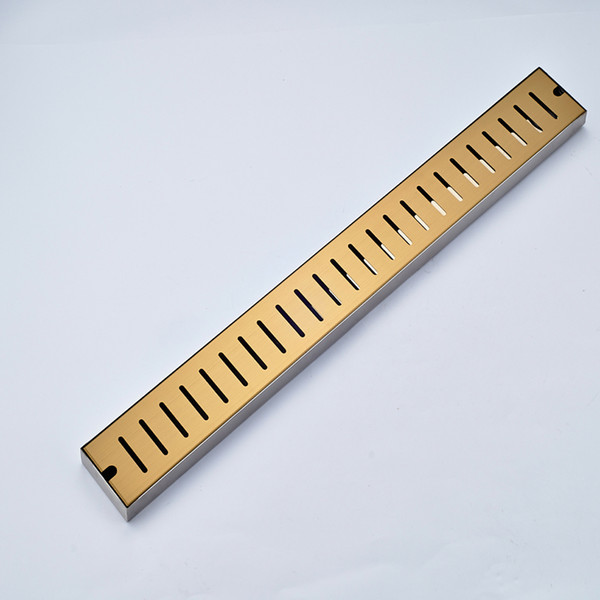 Wholesale And Retail Golden Finish Stainless Steel Floor Mounted Drain Shower Floor Mounted Grate Waste Drain Showe Drainer