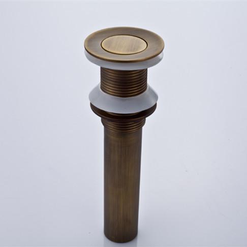 New Luxury Antique Brass Basin Drainer,all copper Pop Up Waste,basin pop up drain A73021