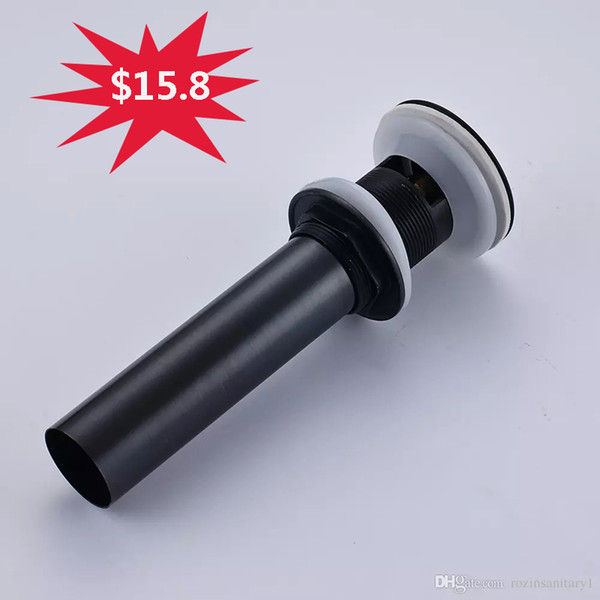 Oil Rubbed Bronze Art Style Sink Strainer Stoper Pop up Vessel Basin Drain with Overflow New