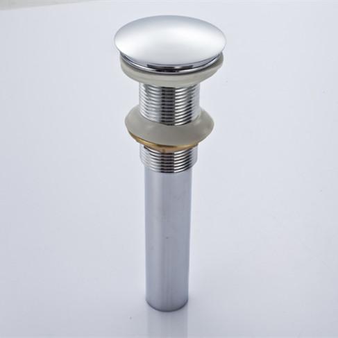 High quality One Piece Bathroom Basin sink Chrome Finish H59 Brass Pop Up Drain Waste Vessel Water Sink Drain Without Overflow A73019