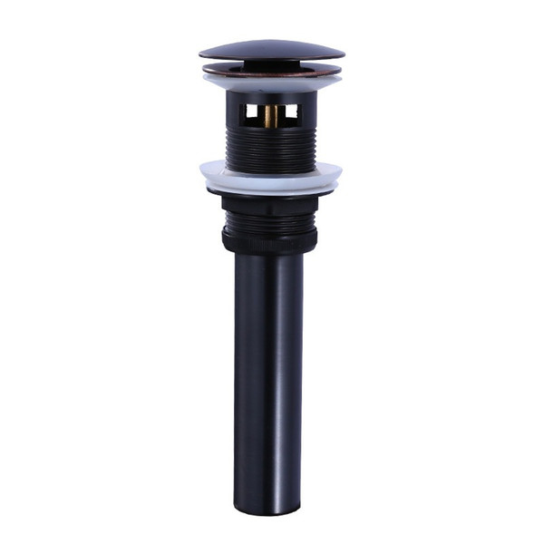 Black Pop Up Drain Stopper Flip-Top Bathroom Lavatory Vanity Vessel Sink Drain Flexible Drain Pipe Designer Collection