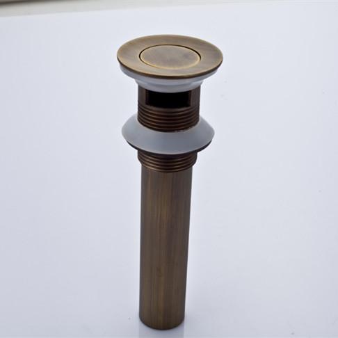 New Luxury Antique Brass Basin Drainer,all copper Pop Up Waste,basin pop up drain A73022