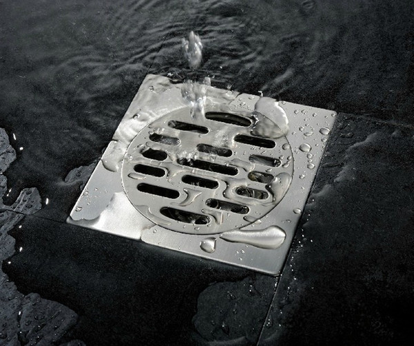 stylish 304 stainless steel Square Floor Drain Cover for Kitchen Bathroom Wholesale