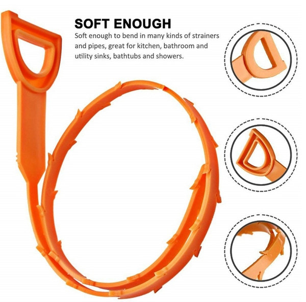Drain Cleaner Sticks Kitchen Toilet Bathtub Hair Removal Sewage Decontamination To Deodorant Sewer Sink Filter Strainer Cleaning Tool YW3080