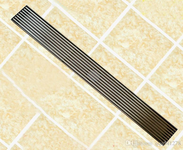 304 stainless steel 60cm linear anti-odor floor drain bathroom hardware 600mm invisible shower floor drain 11-202