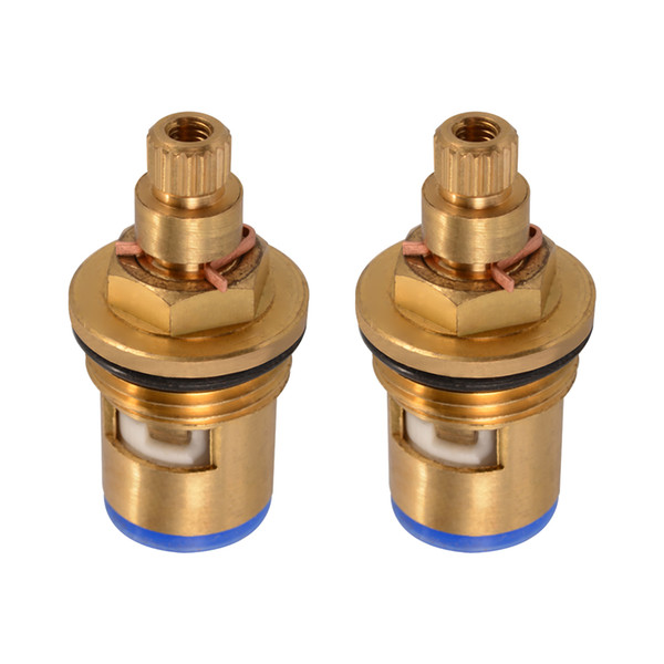 2x Replacement Brass 1/4 Turn Ceramic Disc Cartridge Hot Cold Tap Valve HS919-SZ+-