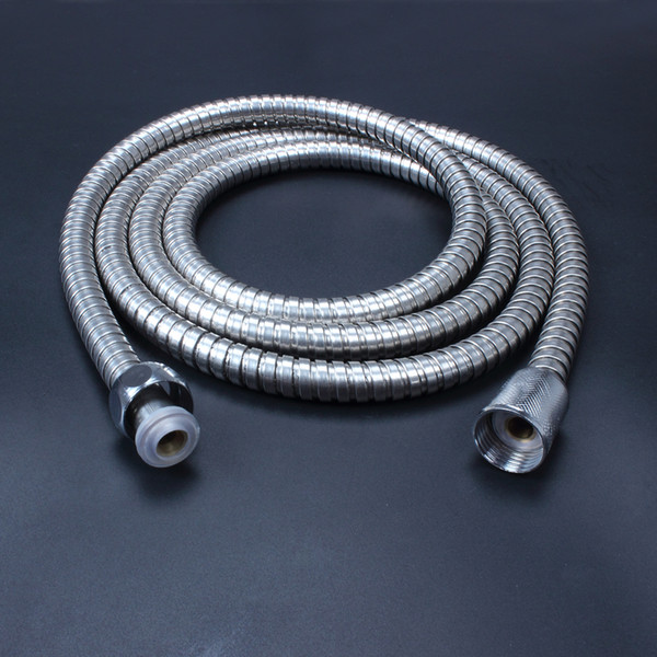 2m Flexible Stainless Steel Chrome Standard Hose Shower Head Bathroom Hose Water Hoses Pipe New Brand Popular