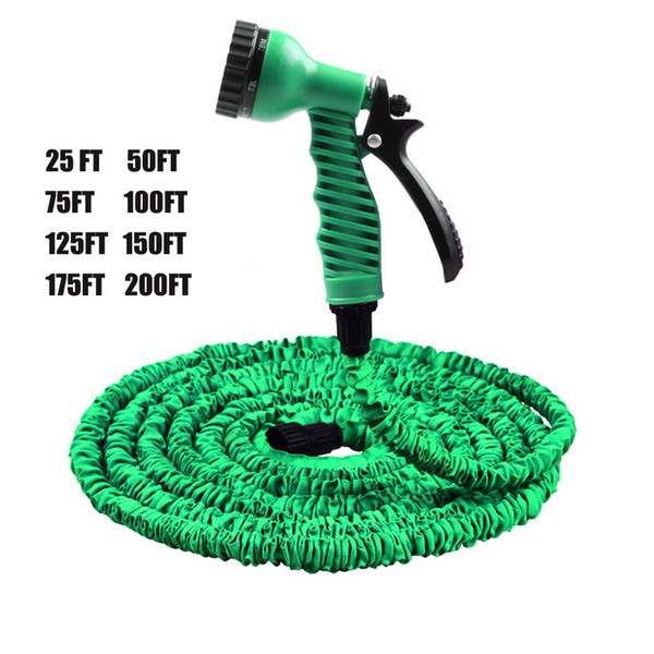 Magic Hoses 25FT-200FT Garden Hose Expandable tube Flexible Water Hose EU Hose Plastic Hoses Pipe With Spray Gun To Watering