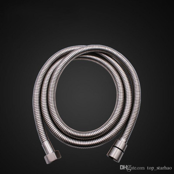 2017 Top Quality 2m Flexible Stainless Steel Chrome Standard Shower Head Bathroom Hose Pipe Free DHL XL-G272