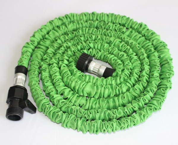 In Stock Green & Blue Hoses 50 FT Expandable Garden Water Hoses Flexible Hose With Spray Good Nozzle Head DHL Free shipping