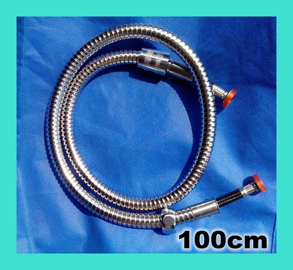 5pcs/lot 39.5 100cm High pressure-resistant strength Stainless Steel Twist Free Extension & braided anti-explosion Shattaf hose G1/2