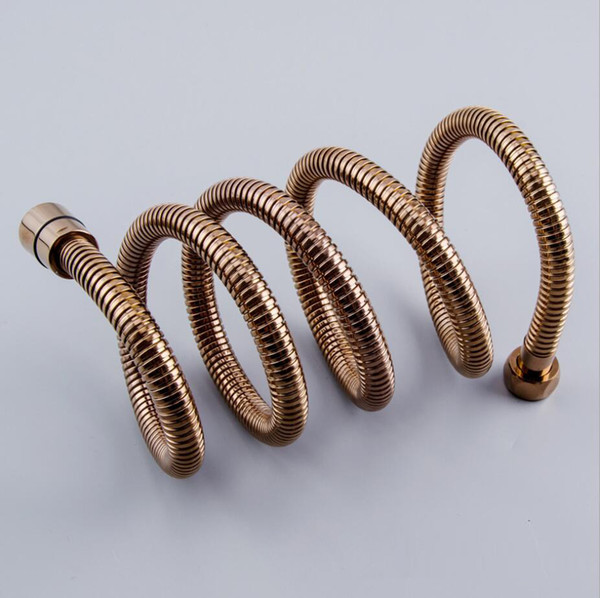 Chrome ORB Gold Brushed Black Finish 1.5M Handheld Spray Shower Hose Water Supply Hose Pipe Brand New
