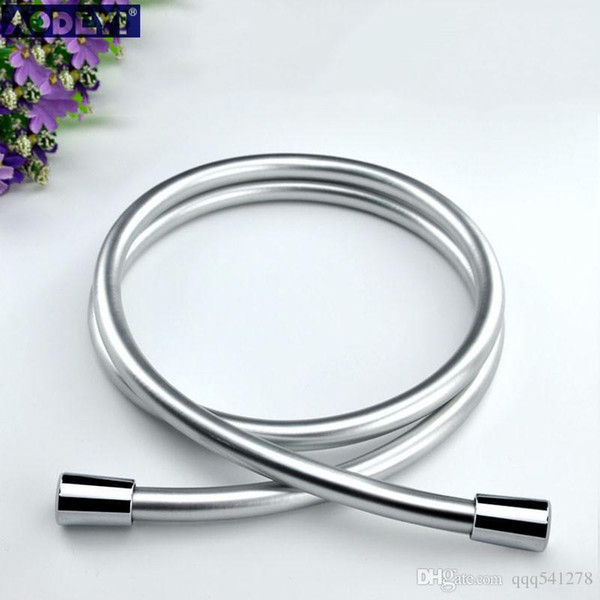 PVC High Pressure Silver & Black PVC Smooth Shower Hose For Bath Handheld Shower Head Flexible Shower Hose Free Shipping