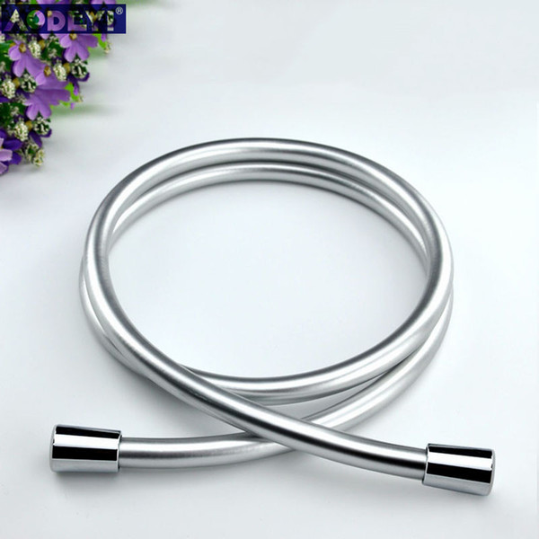 PVC High Pressure Silver & Black PVC Smooth Shower Hose For Bath Handheld Shower Head Flexible Shower Hose Free Shipping