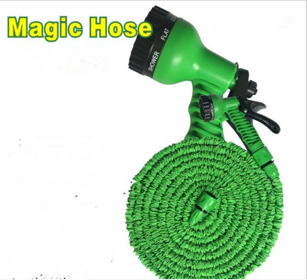 24pcs 100FT Expandable Flexible Garden Water Hose With Spray Nozzle Head 2 Colors G014