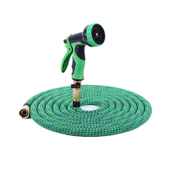 100 Feet Expand Garden Hoses Striped colors Double Latex core Irrigation Watering Expanding Flexible Garden Water Hoses