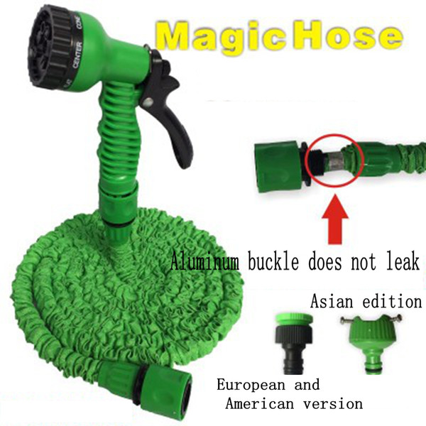 Garden Hose 25/50/75/100/125 /150FT Car Washer Hoses Expandable Magic Flexible Water hose With Spray Gun To Watering