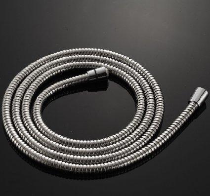 Wholesale and Retail Extra Long Stainless Steel Handheld Shower Hose 2.45 Meters Chrome Finish