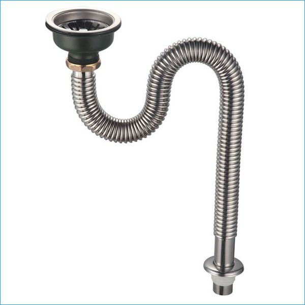 Single bowl stainless steel sink strainer,Sink sewer,Stainless steel pipes,J14118