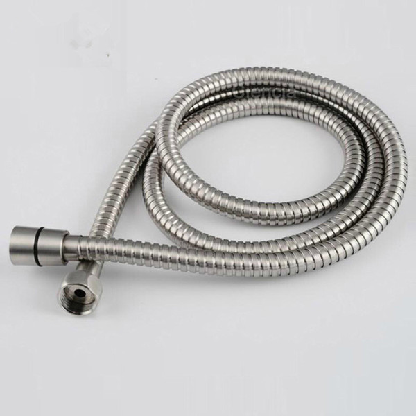 Sanitary Products 304 Stainless Steel Wire Drawing Water Penetration Hand Shower Hose Leak Proof Explosion-Proof 1.5 Meters Long