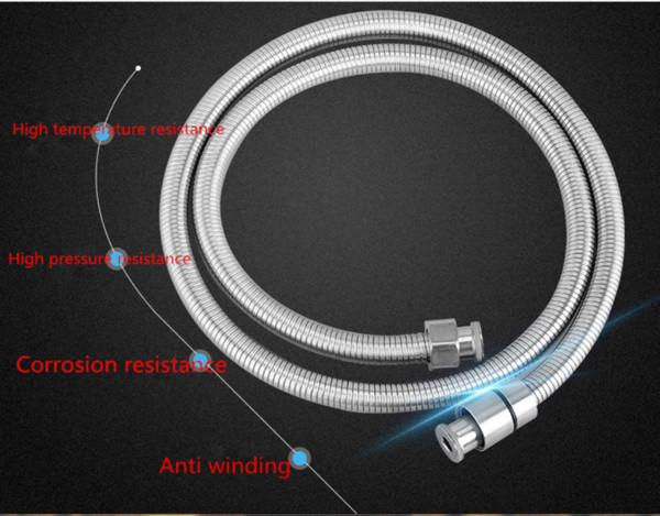 Wire Drawing Stainless Steel Sanitary Shower Hose Plumbing Materials Pipe Joint Metal