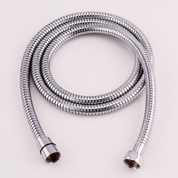 Bathroom Chromed Stainless Steel 1.5m Double-buckle Flexible Shower Hose Handshower Hose Bidet Sprayer Shower Tube-60 Inches